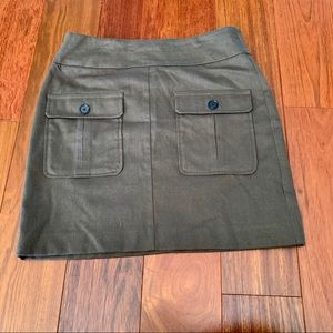 Green Loft High Waisted Skirt